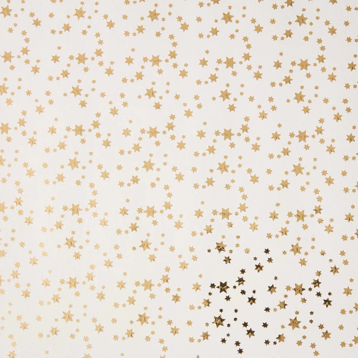 Weihnachtsgeschenkpapier Prägung, Sterne/creme, 2 m