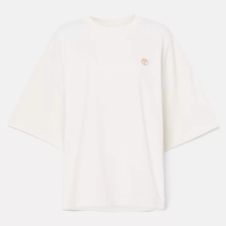 T-shirt oversize pour femme en blanc