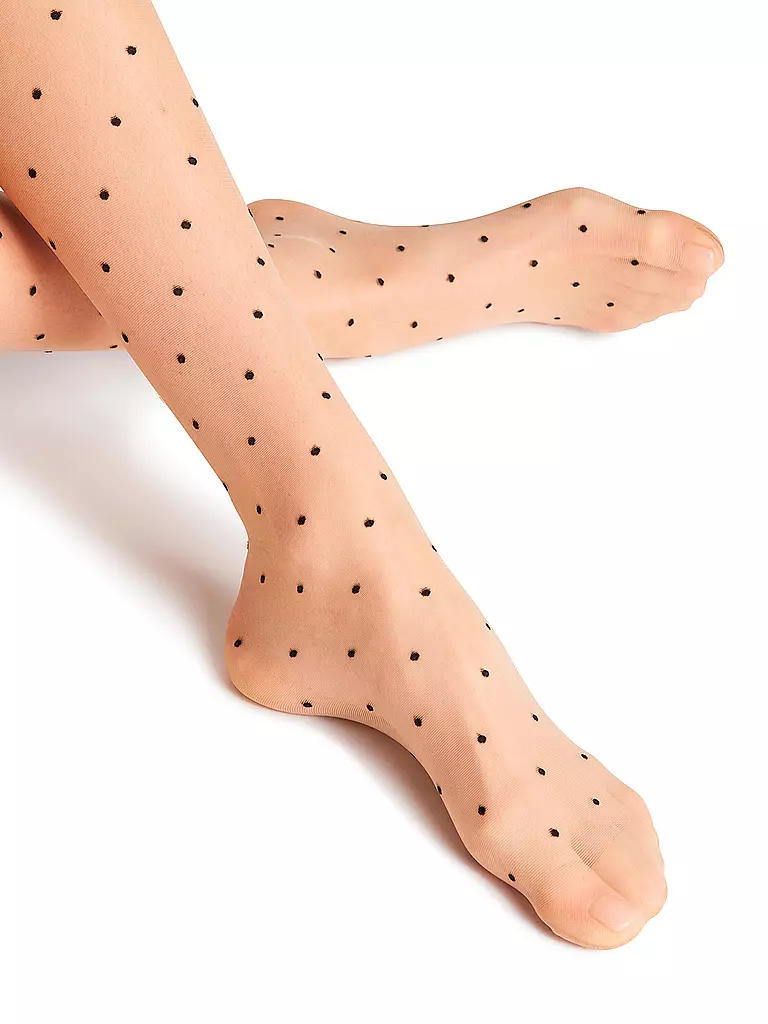 FALKE Modestrumpfhose 15 Dot Powder beige
