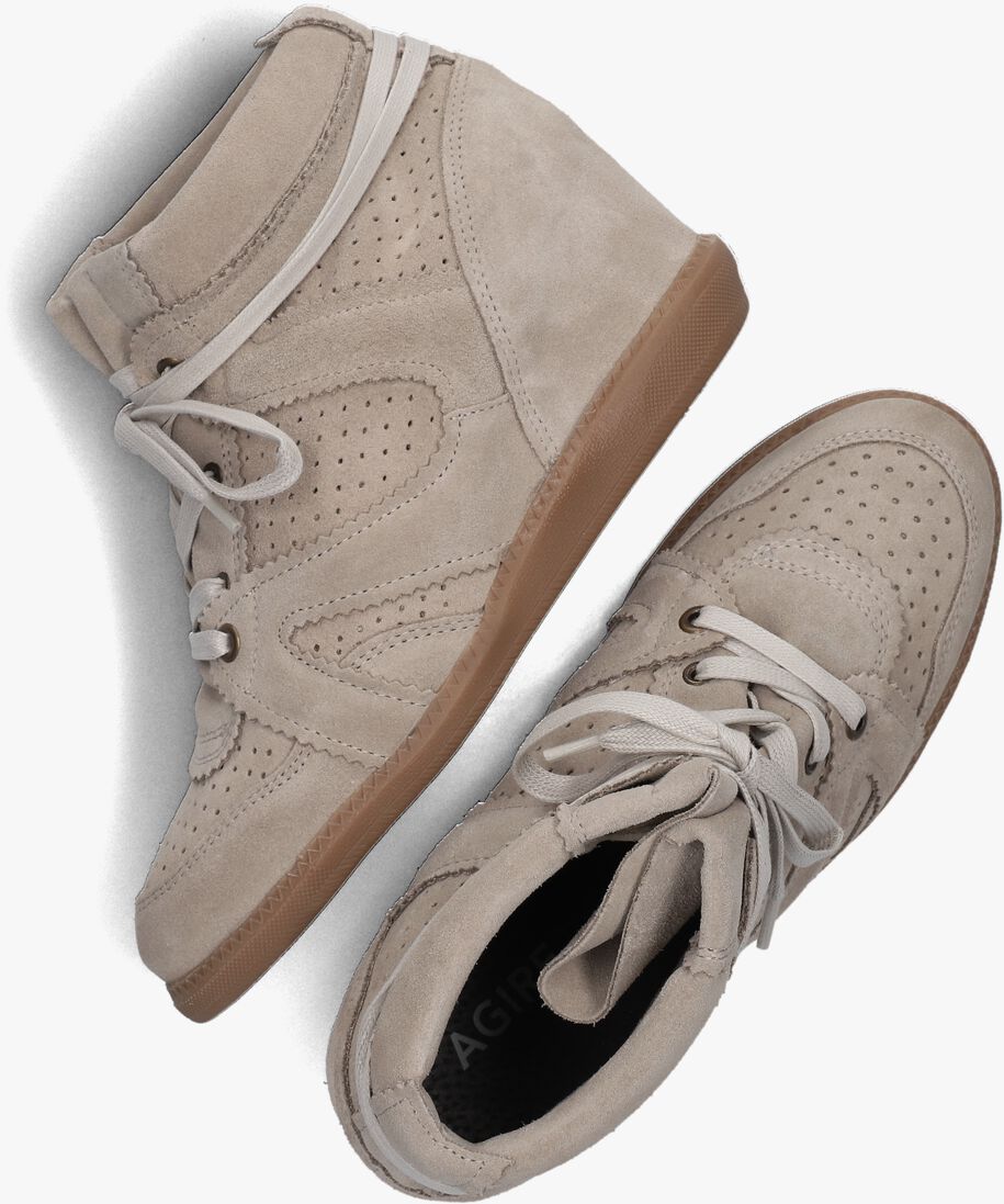 DEABUSED taupe deabused hoge sneaker ziggy