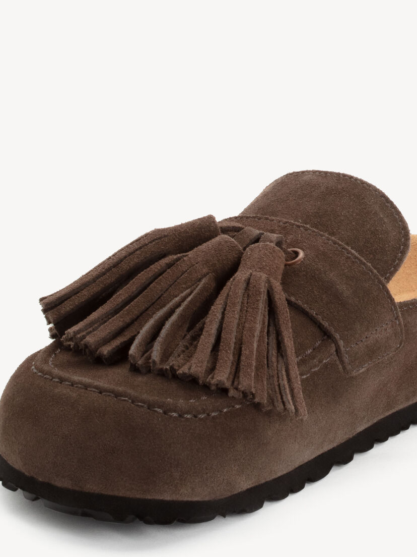 Leren Slipper - bruin