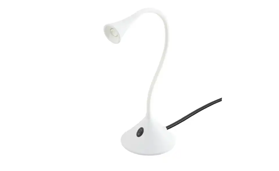 LED Tischleuchte, 1-flammig lackiert, Weiß