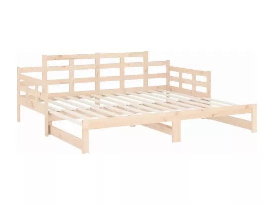 Lit coulissant sans matelas bois de pin solide