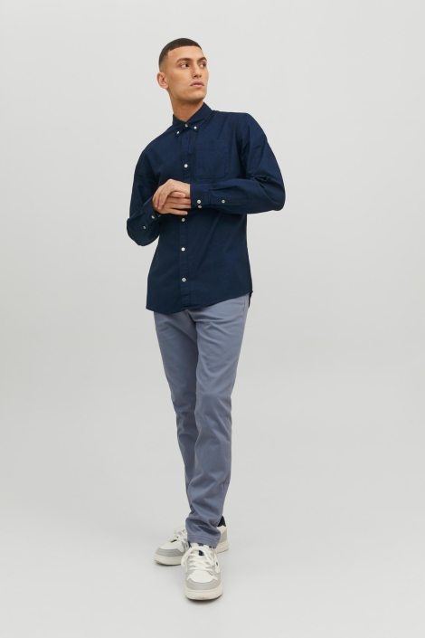 Jack & Jones blauwe heren overhemd