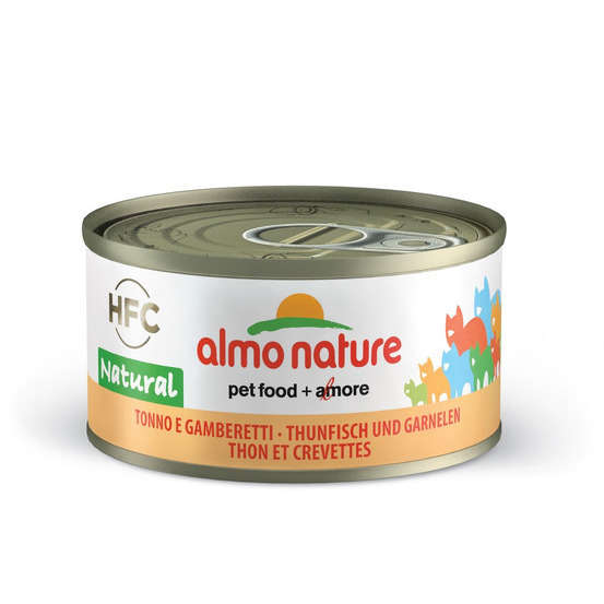 Boite pour chat : Thon et crevettes 70 g