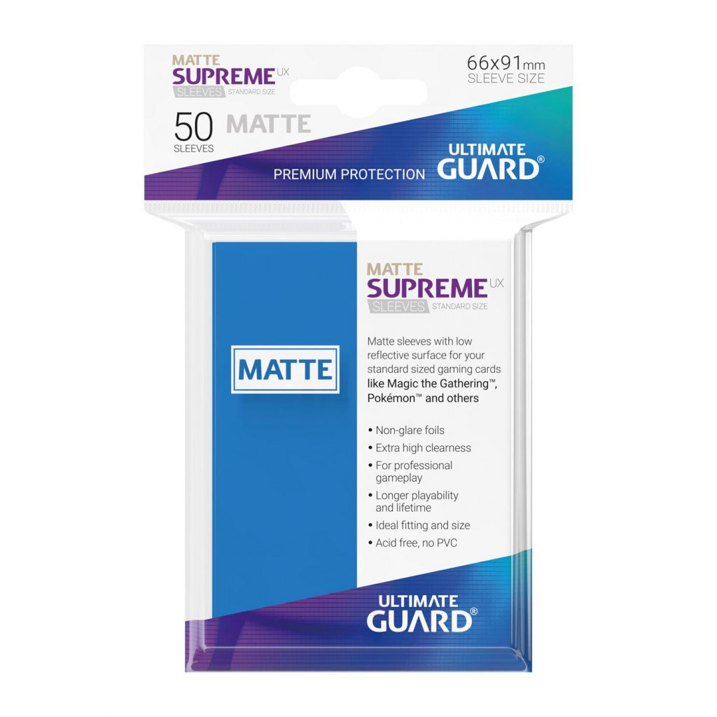 50 Supreme UX Matte Sleeves Standard Size