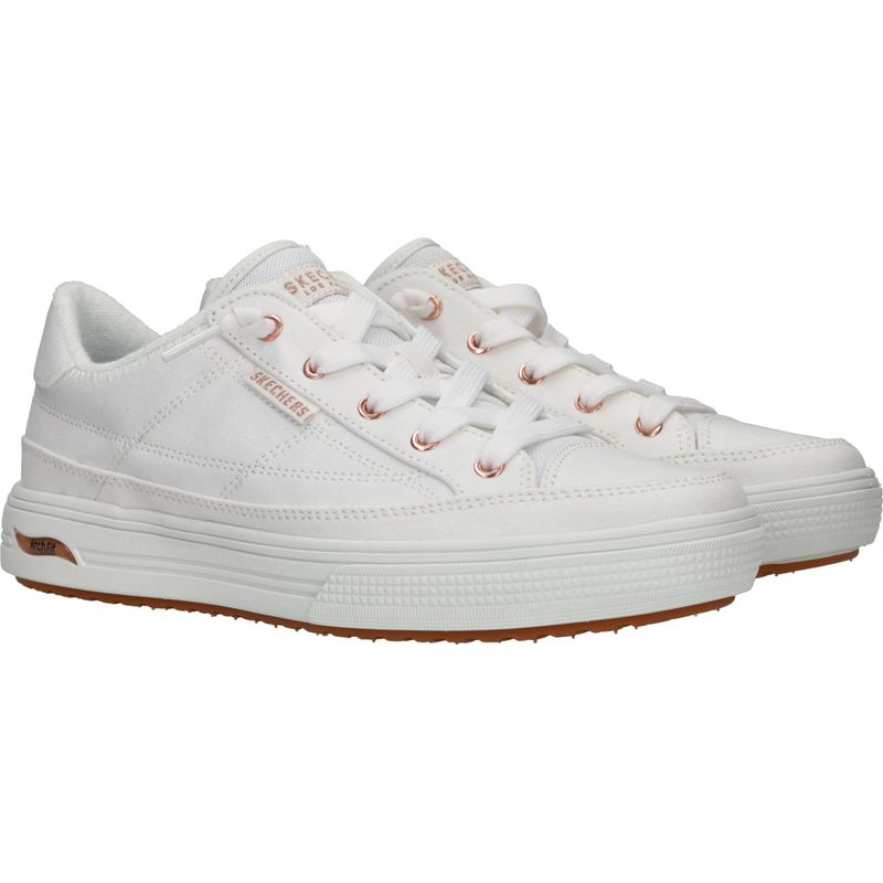 Skechers Arch Fit Arcade Meet Ya There Sneakers Wit Dames