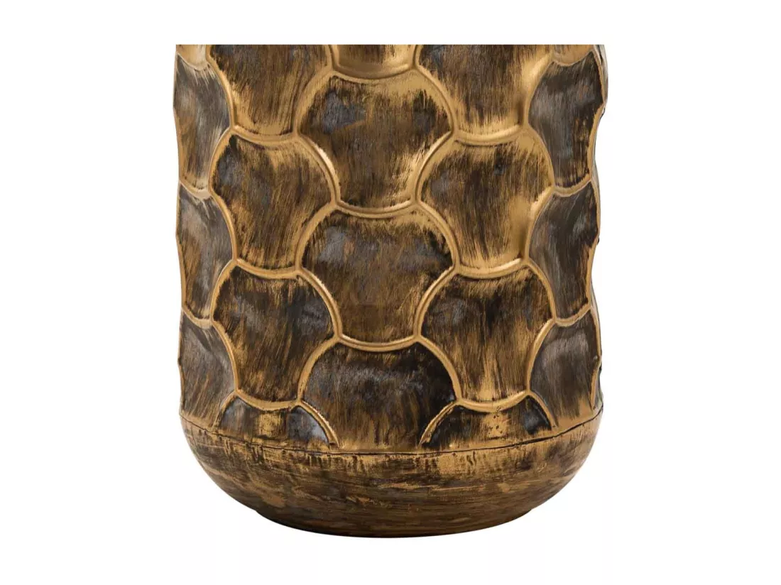 Vase en métal marron 23.5x23.5x57h