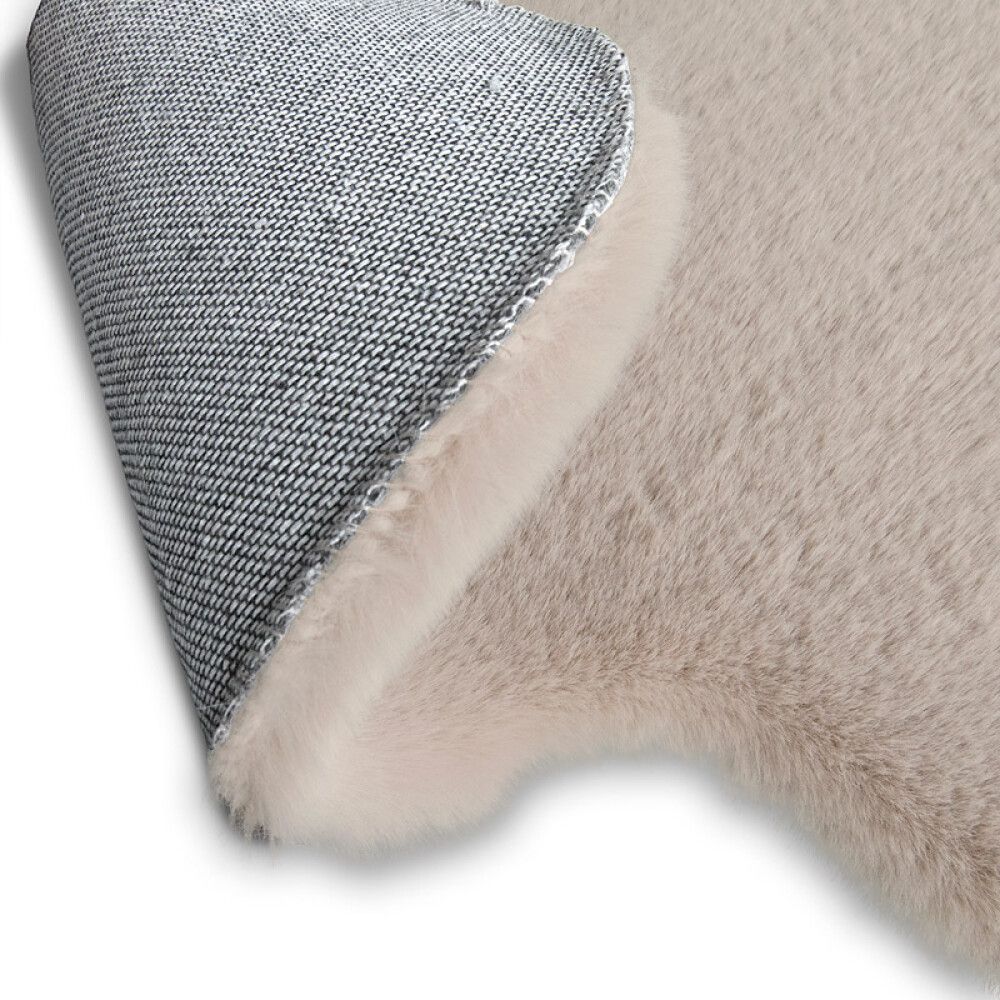 GULVTEPPE SUPERSOFT HAPPY SHAPE GRÅBEIGE