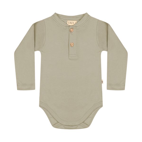 UAUA Onesie Met Knopen / Lange Mouwen - Oceano - Newborn