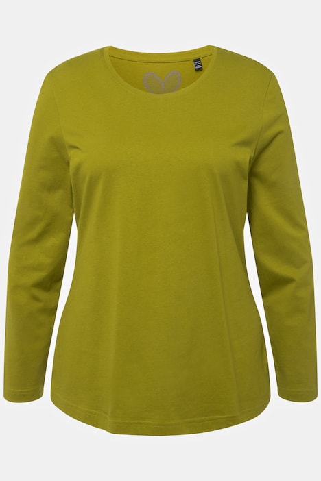 Shirt, Slim, Rundhalsausschnitt, Langarm