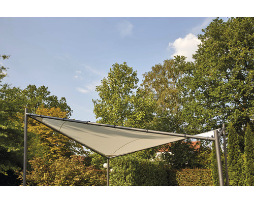 Berlino Paviljoen 300 x 300 cm, lichtgrijs polyester, insteeksysteem