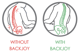 BackJoy Lumbar Support Zwart 1ST