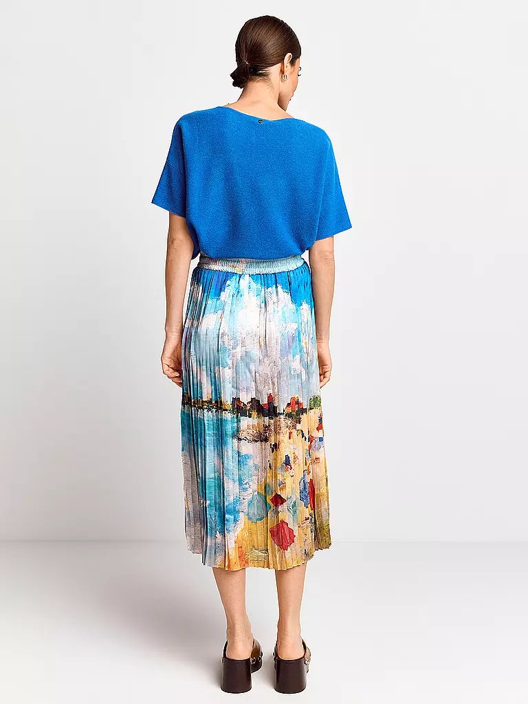 RICH & ROYAL Plisseerock  blau