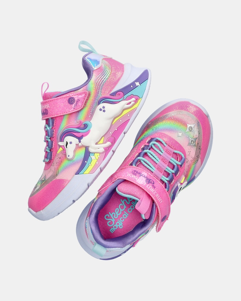 Skechers Unicorn Chaser Klittenbandschoenen  - roze