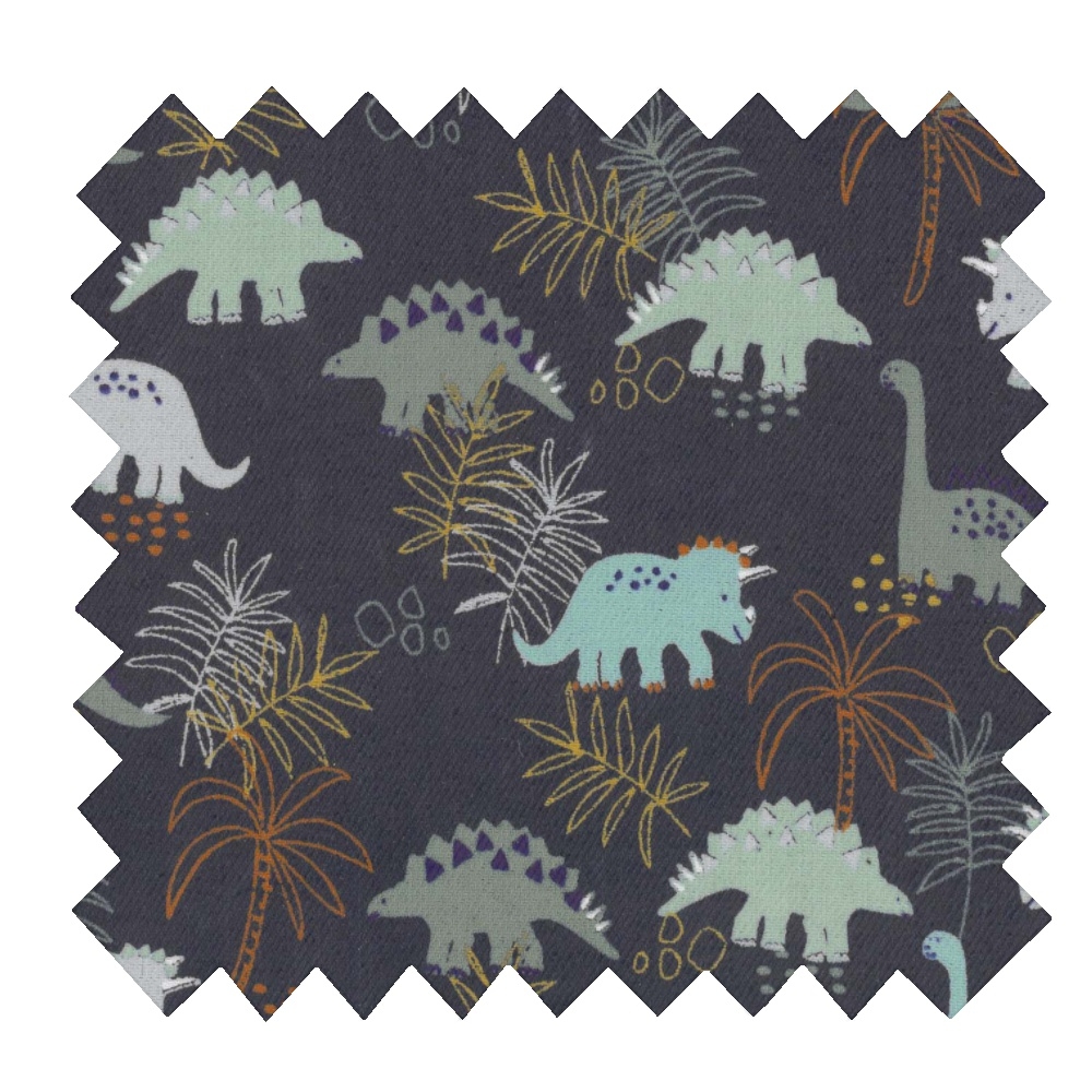 Coupon Tissu Enduit De 35Cm Jurassic Dino Marine