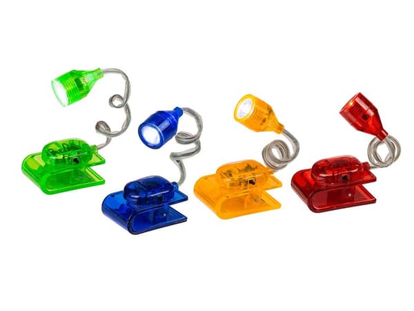 Boklampe - Leselampe / LED-lampe med Klemme - Lampe til Bok