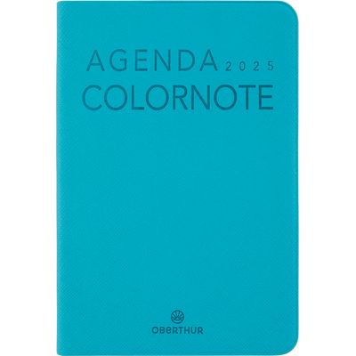 Agenda Colornote - 1 semaine sur 2 pages - 10 x 15 cm - turquoise - Oberthur