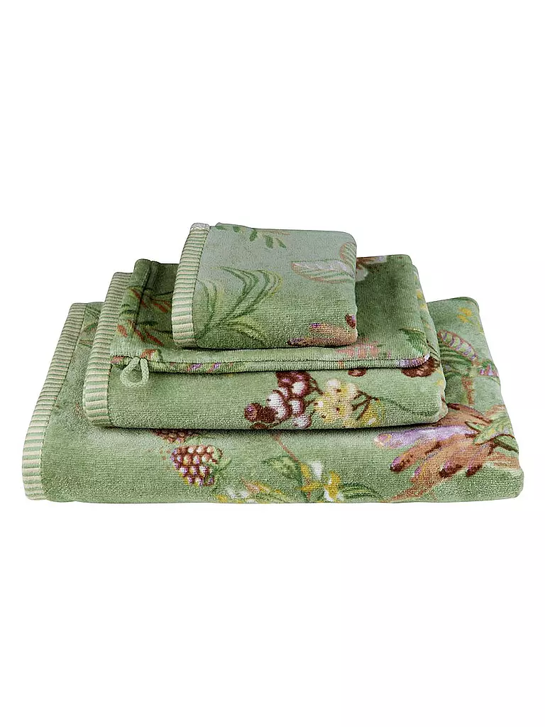 PIP STUDIO Waschhandschuh 16x22cm SECRET GARDEN Green grün