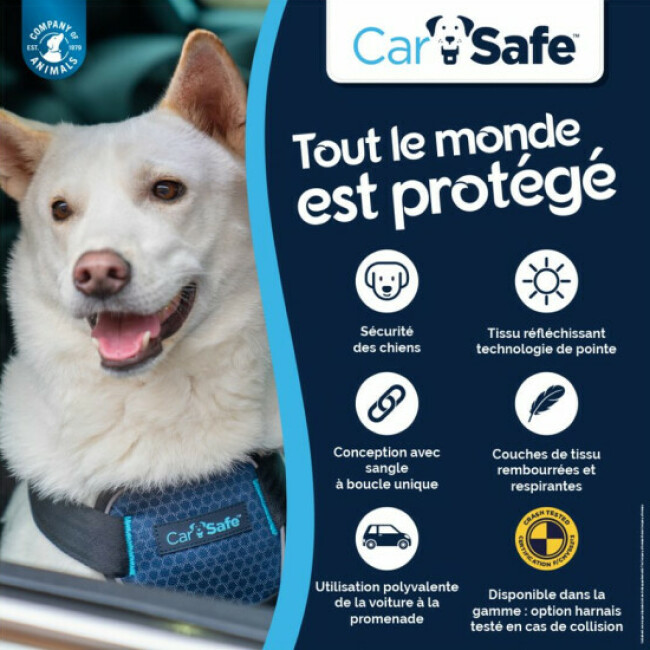 Harnais de voiture Clix Car Safe pour chien