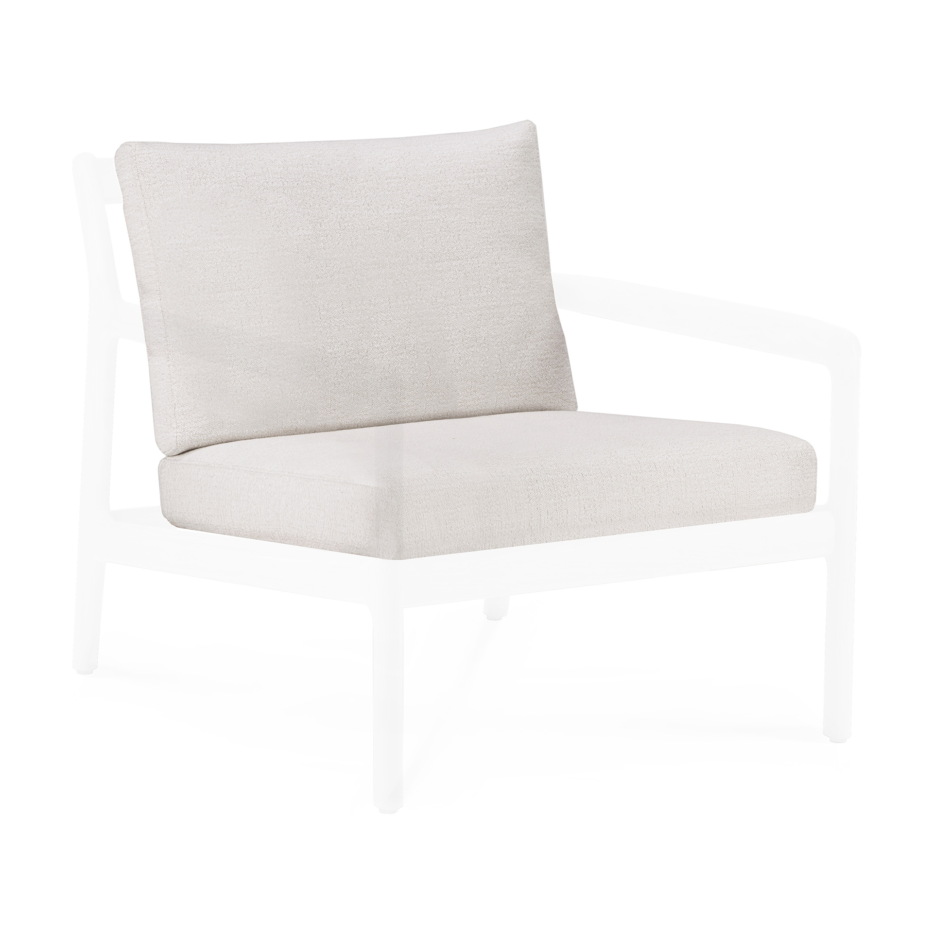 Kussen voor Jack loungestoel - zwart frame - off white