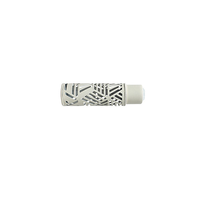 Kit de tringle à rideau extensible embout bouchon Anafi GoodHome 200/330 cm, Ø16/19mm blanc
