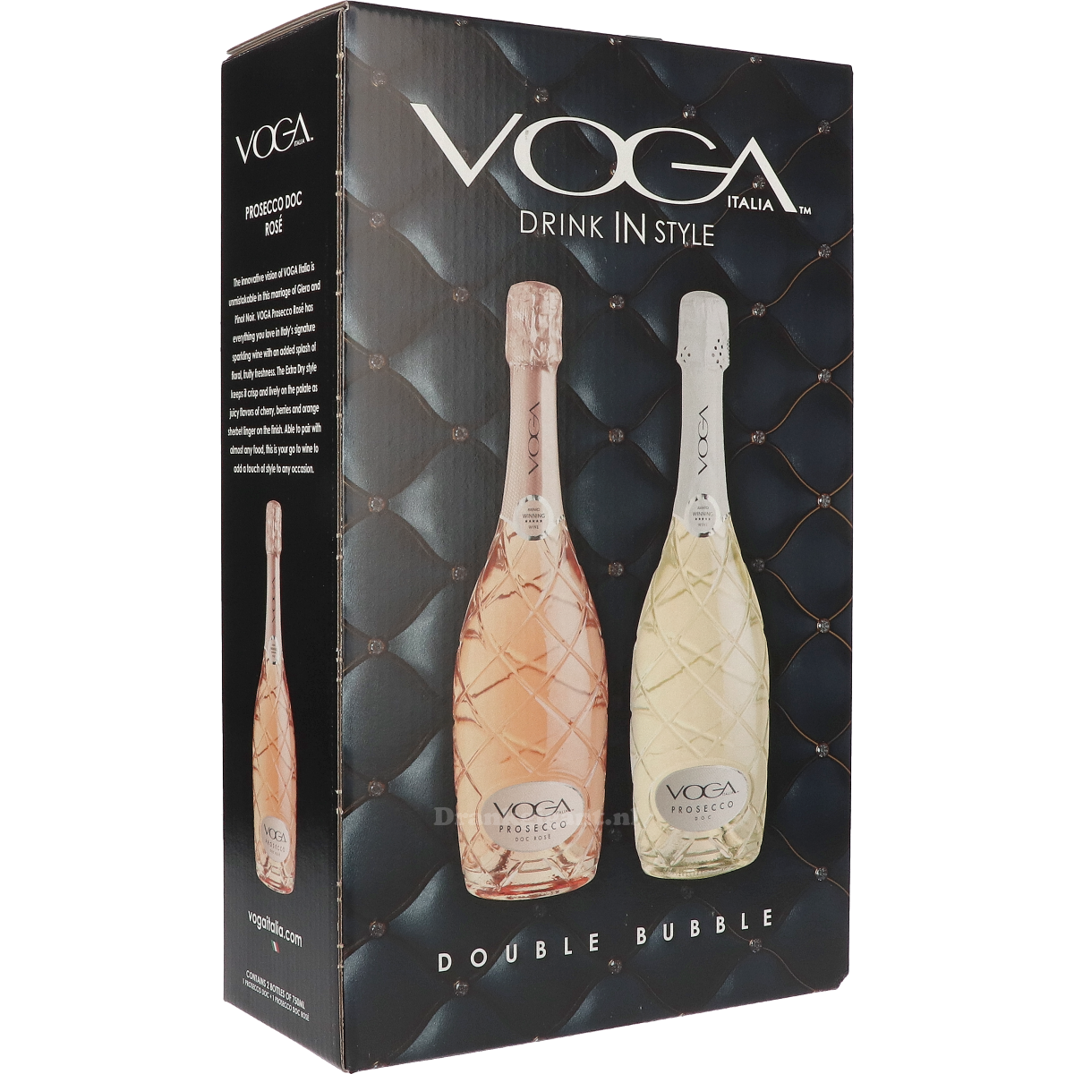 Voga Double Bubble Prosecco Cadeaupakket 150 cl