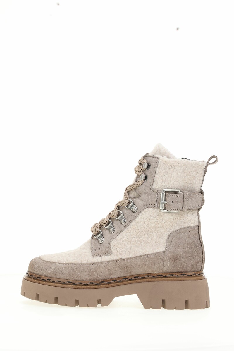 MJUS<br>Botas em camurça e sherpa