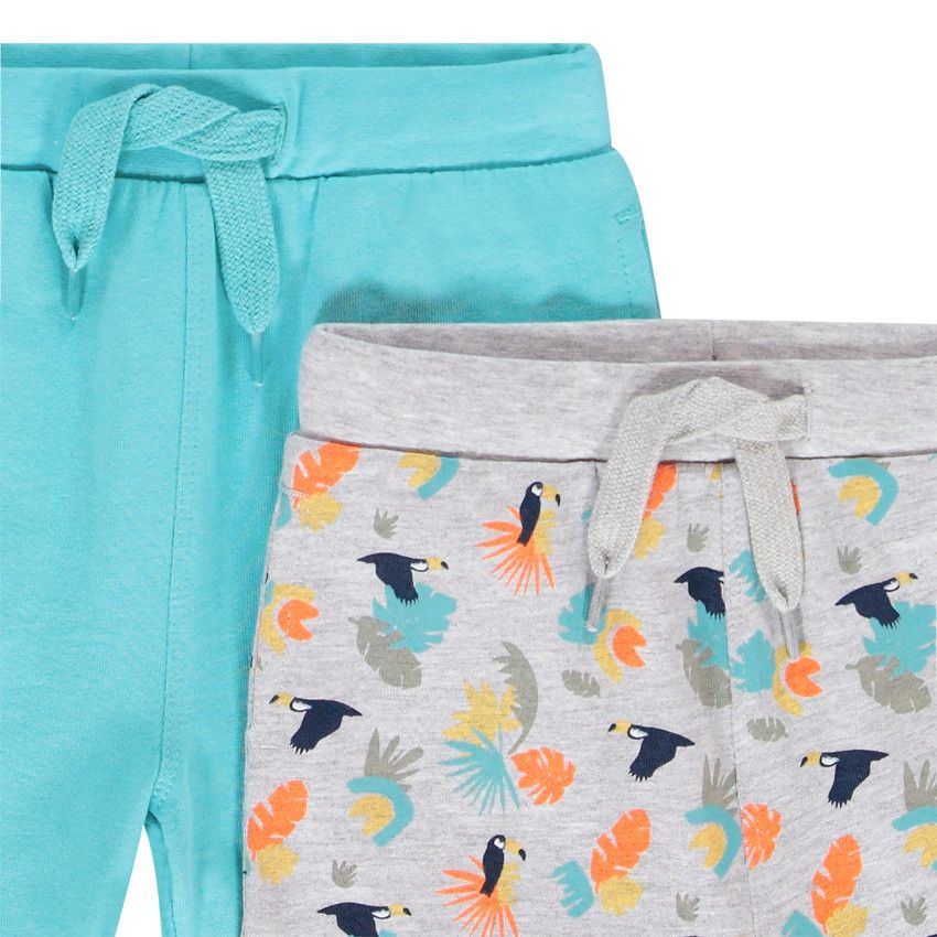 Lot de 4 bermudas en maille pour bébé garçon - Jaune