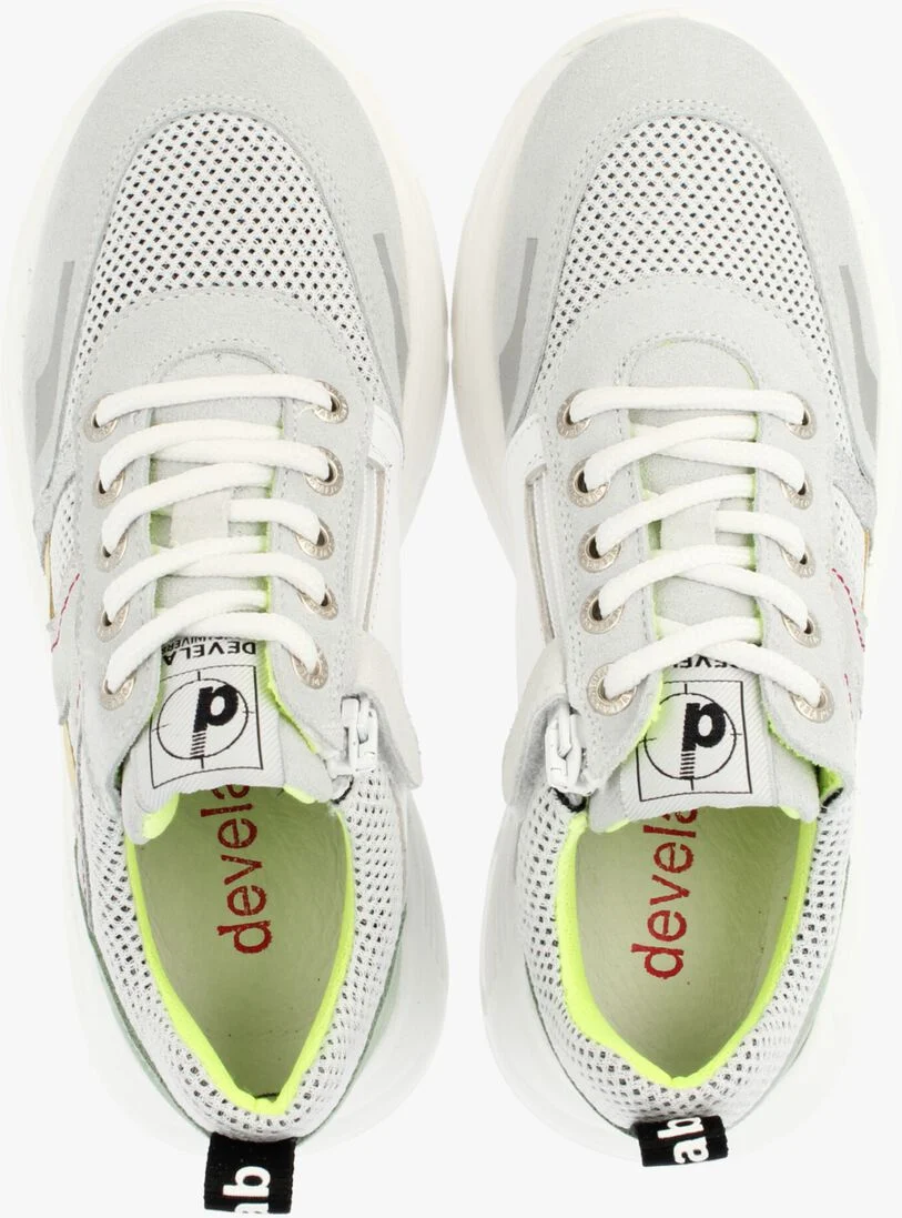 DEVELAB zilveren develab lage sneakers 41554