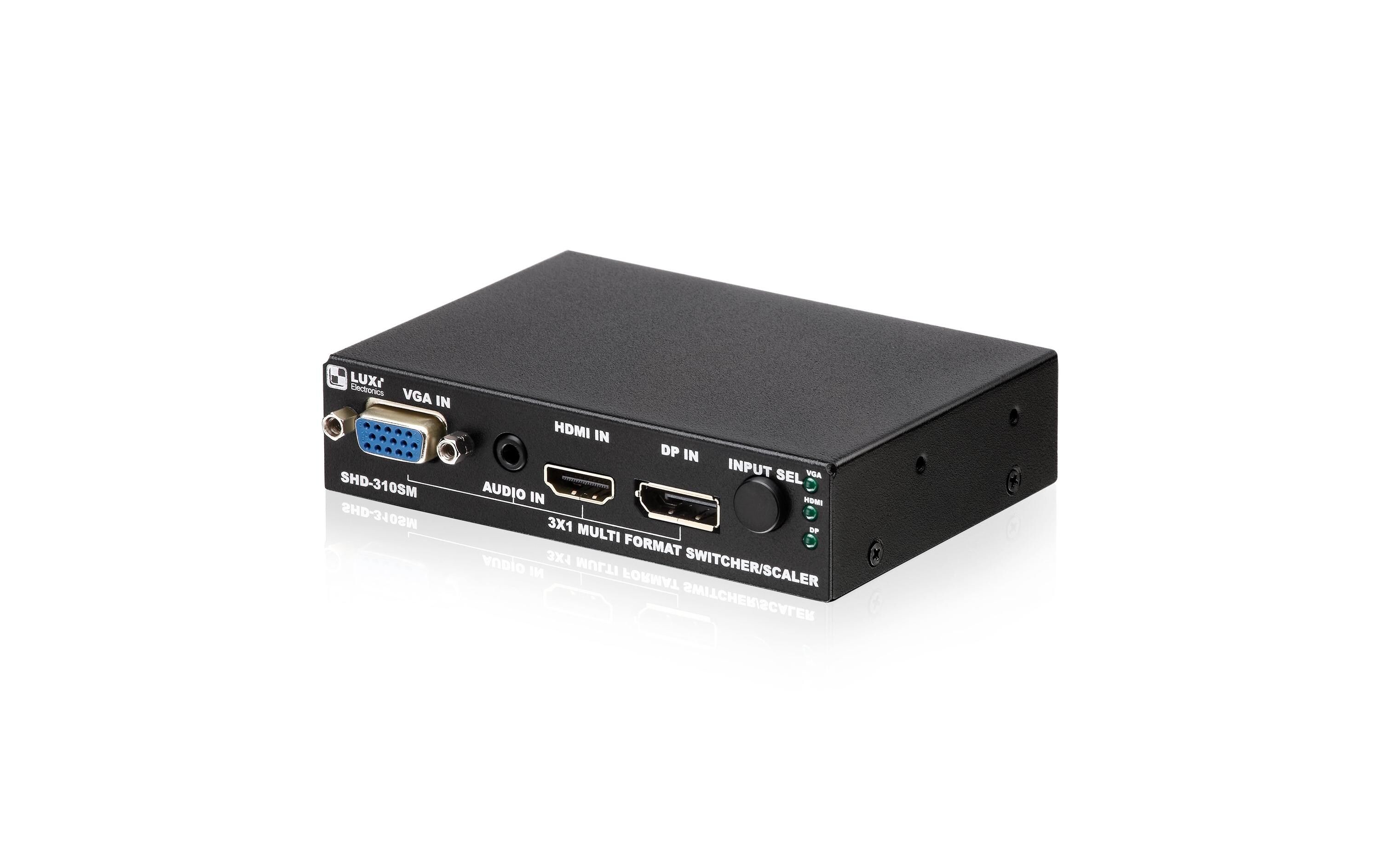 Presentation Switcher Luxi LU-SHD-310SM Multiformat<br>3x2 2K Multiformat Presentation Switcher mit Scaler
