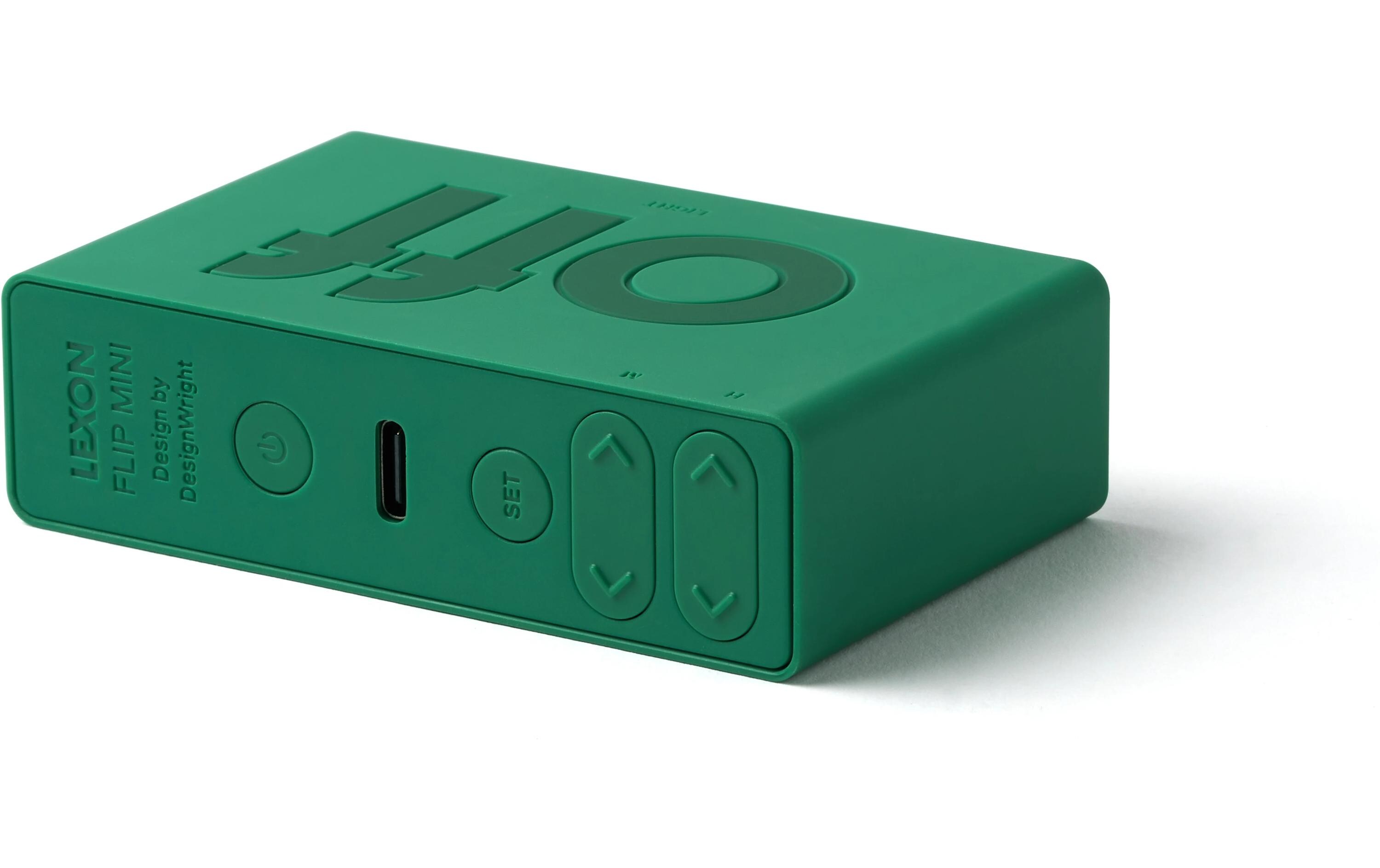 Digitalwecker Flip Mini GrünMini LCD-Wecker mit Umkehrfunktion (On/Off)