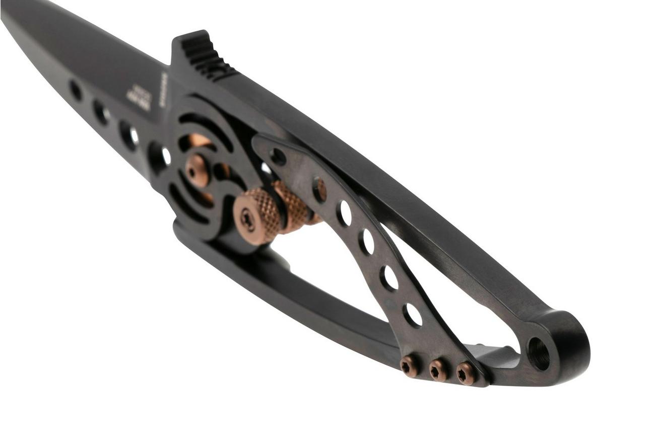 CRKT Snap Lock Black 5102NK Black Titanium Nitride 420J2, Black Stainless Steel, zakmes, Ed Van Hoy design