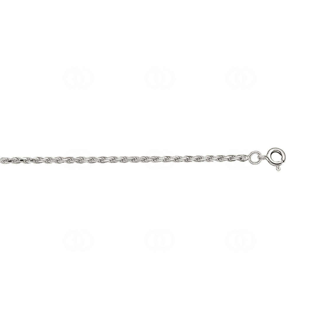 Fusskette Fantasie 925 Silber rhodiniert 26cm
