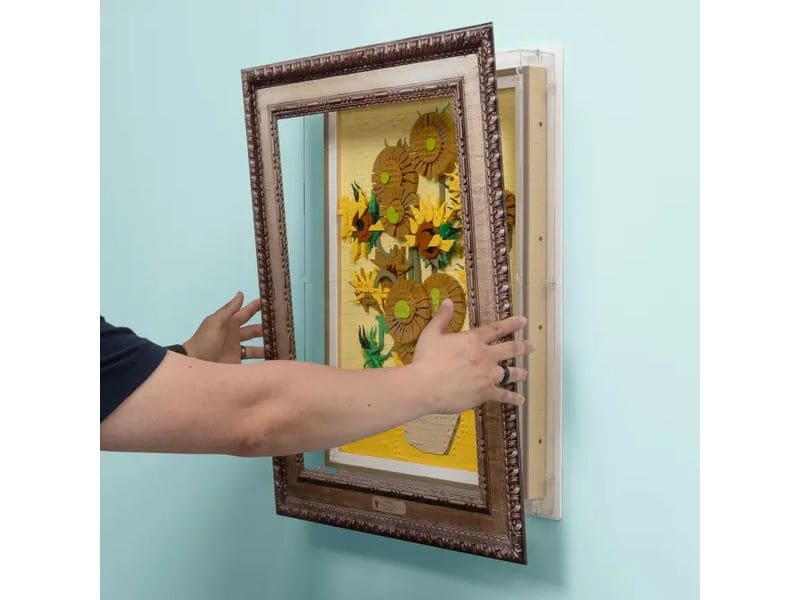 iDisplayit Acryl-Wand-Display für Vincent van Gogh Sonnenbl Robustes Acryl-Wand-Display für die LEGO Sammlung