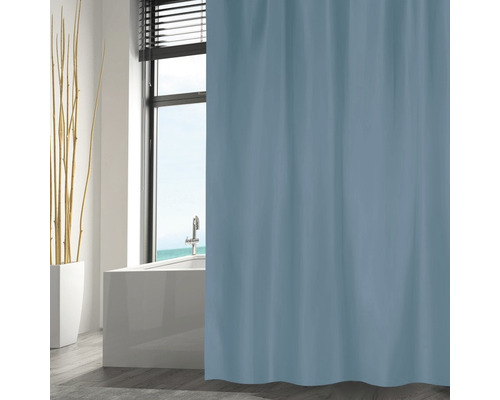 MSV Textil douchegordijn 120 x 200 cm marineblauw
