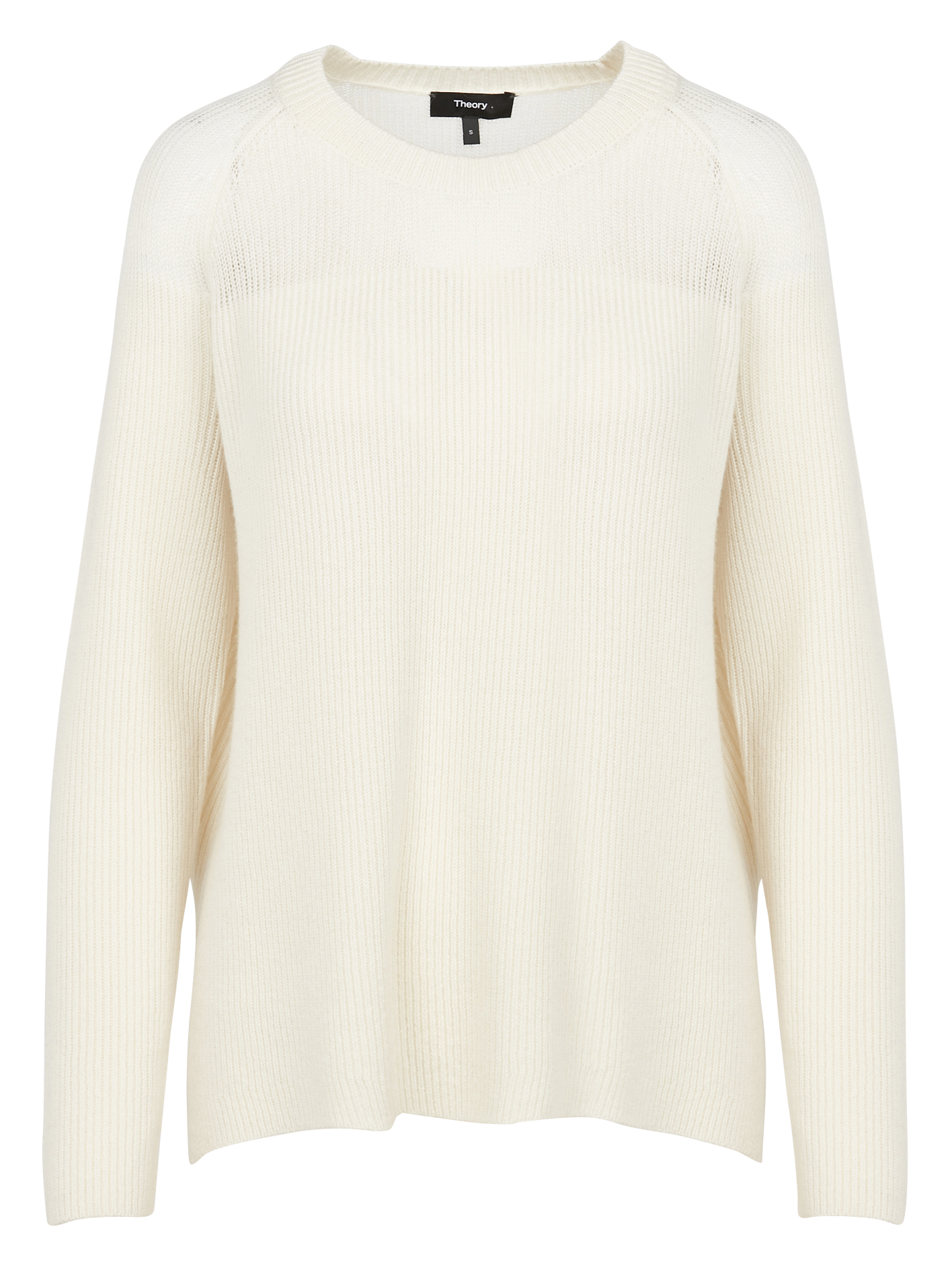 Pull col rond en cachemire | Blanc