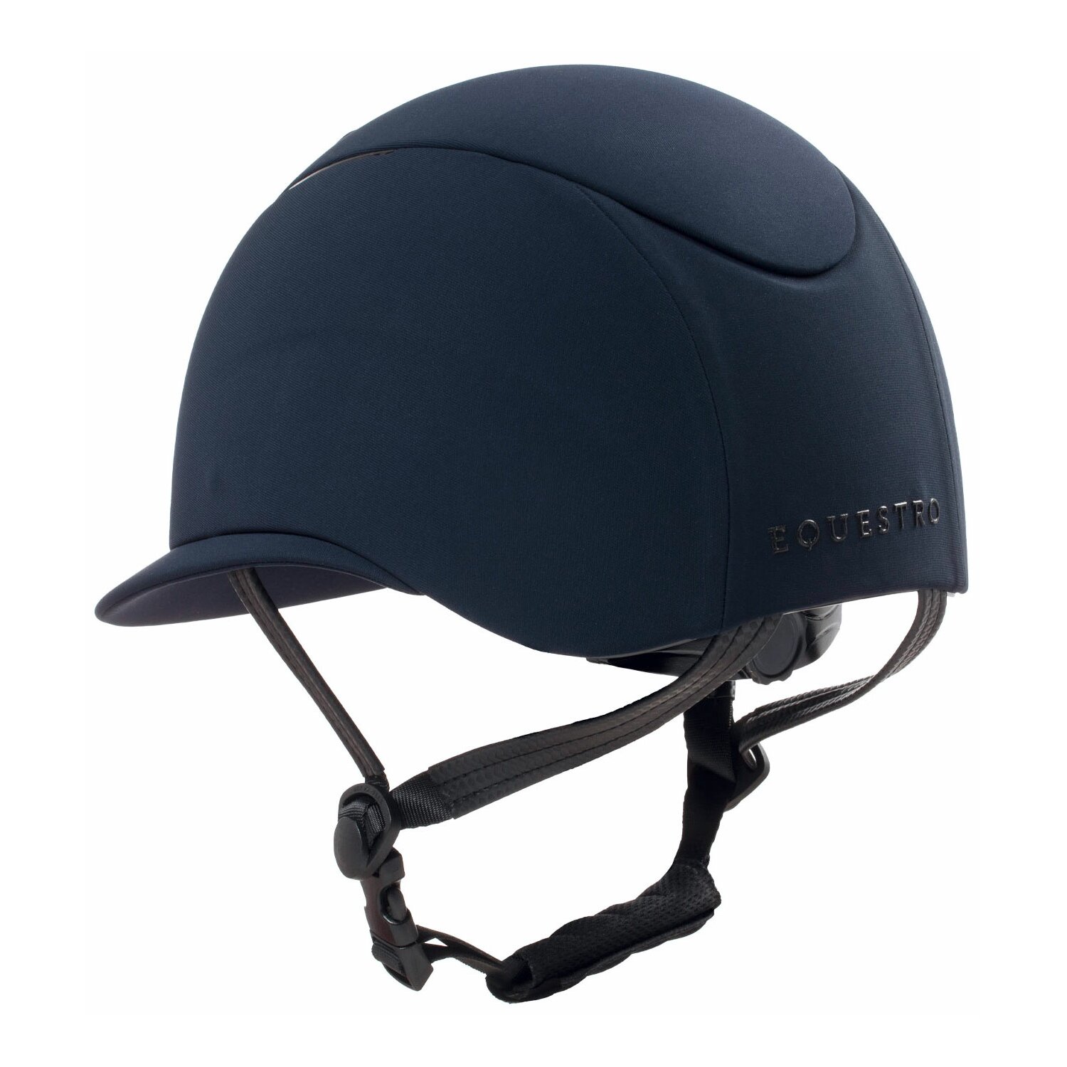 EQUESTRO Reithelm Meteor Wide Visor, für Kinder und Erwachsene  - navy