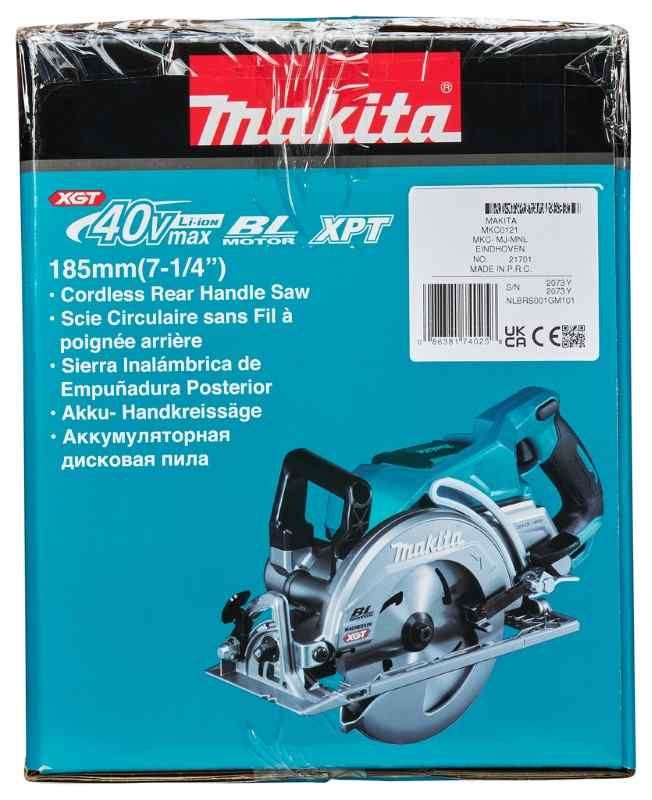 Makita RS001GM101 40 V Max Cirkelzaag 185 mm 4,0 ah accu (1 st), snellader, in doos