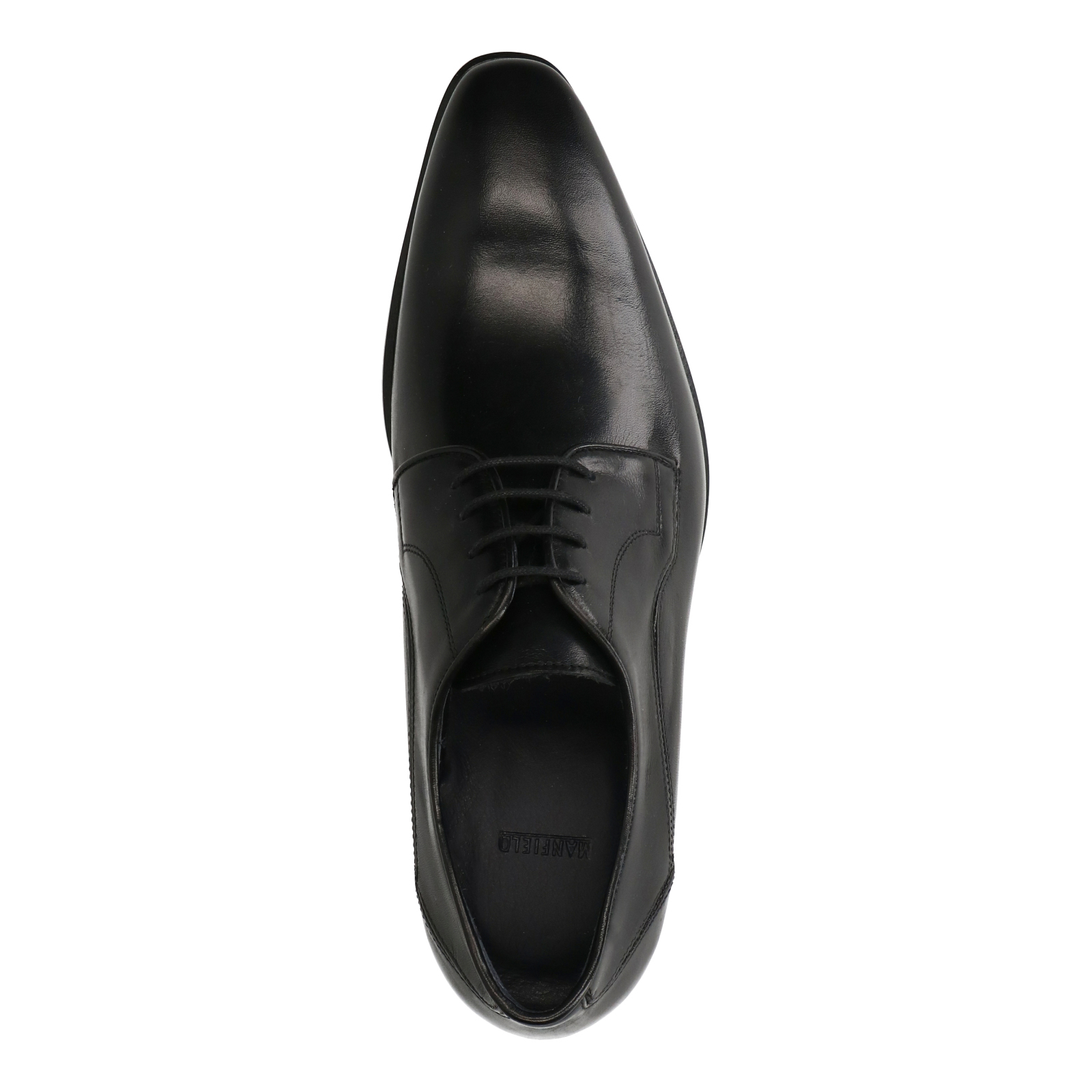 Zwarte leren veterschoenen