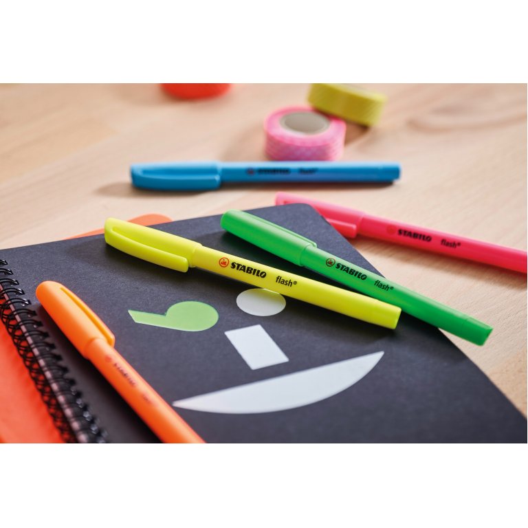 Stabilo Flash Textmarker, 6er-Set
