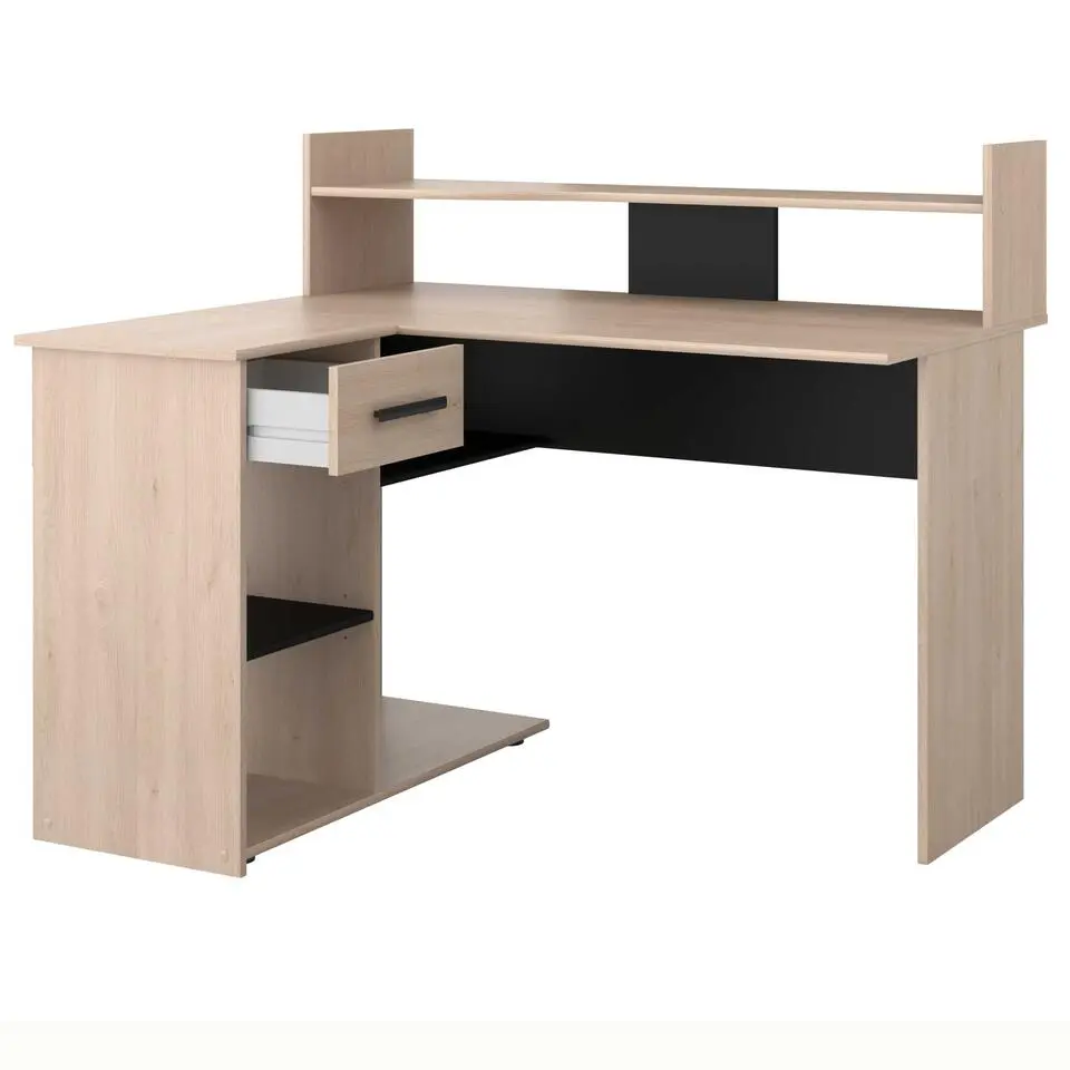 Bureau Professional 102cm- zwart/eik