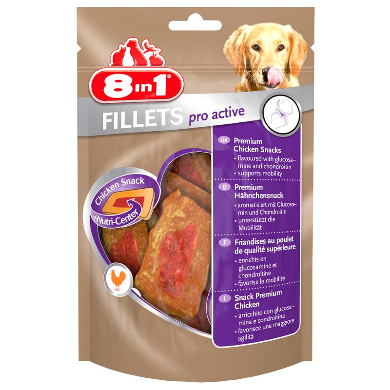 Friandises 8in1 Fillets Pro Active, poulet S