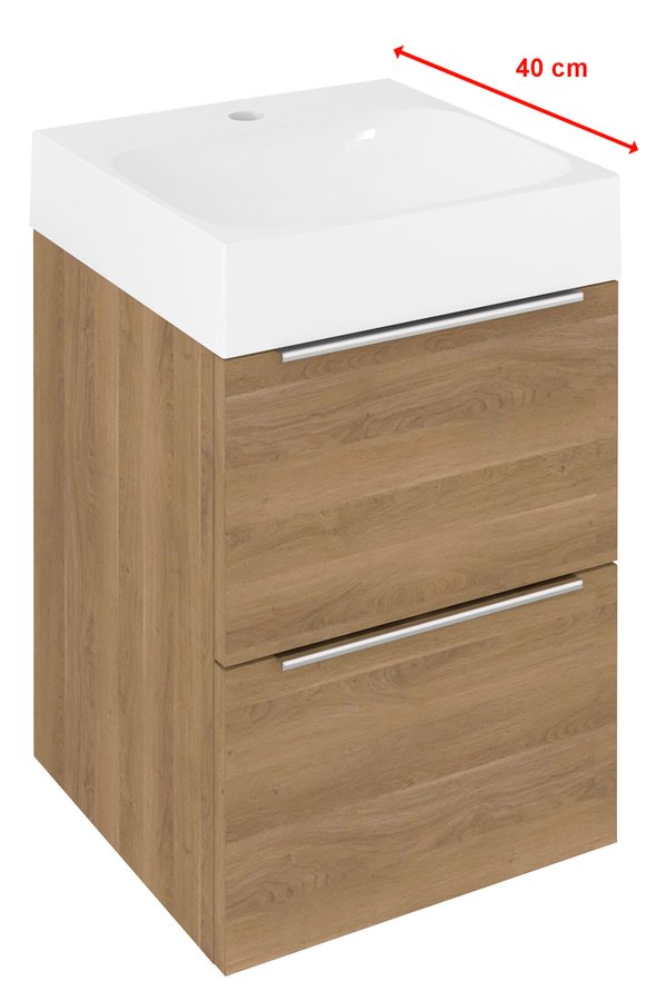 Sapho Emona fonteinkast 40x55cm eiken bruin