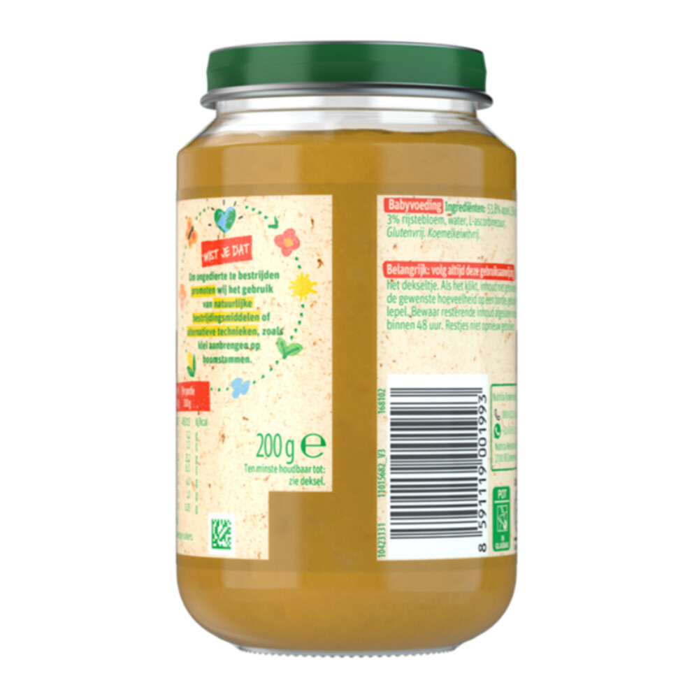 6x Olvarit Fruithapje 12m Appel Perzik Mango200 gr