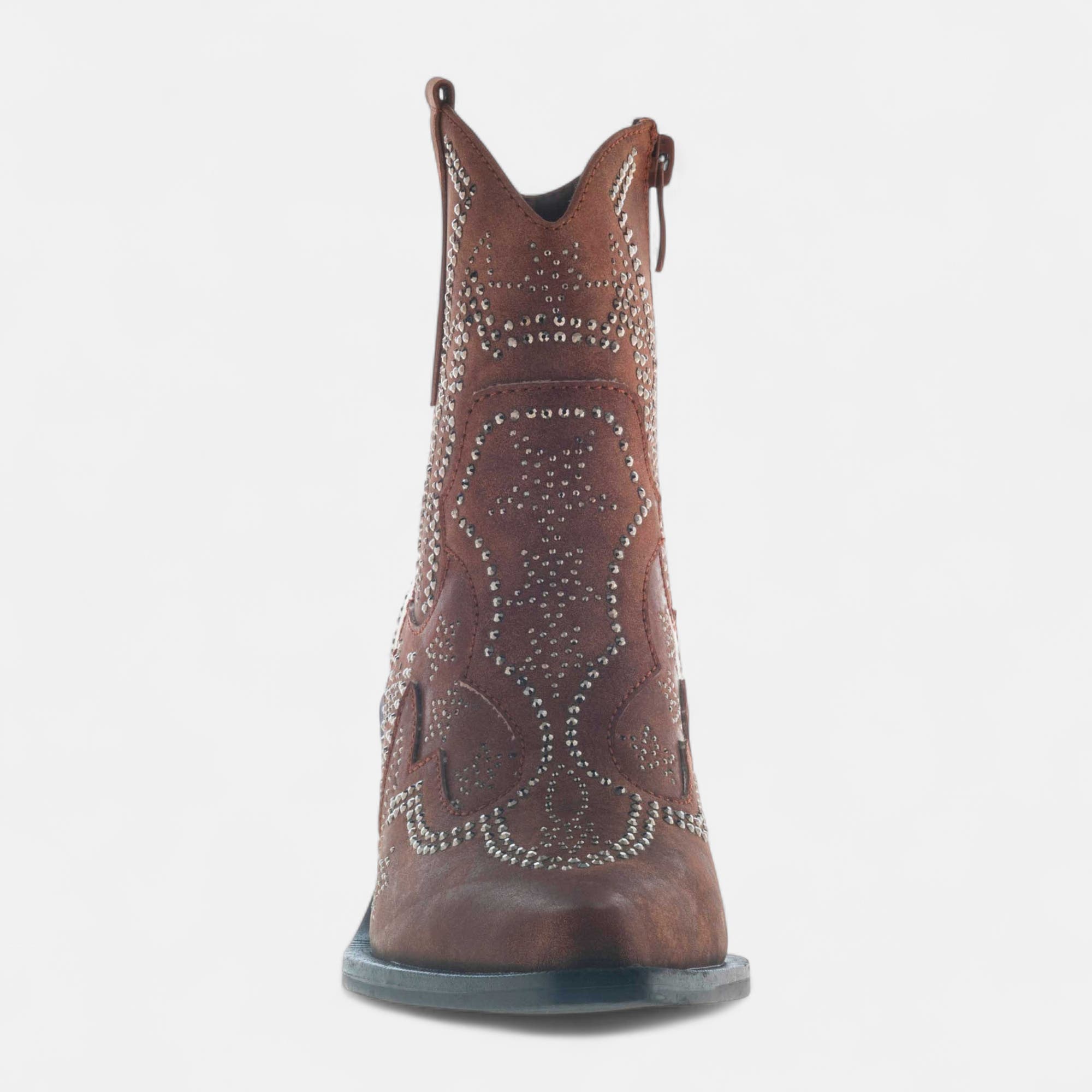 Santiags à talon Femme camel