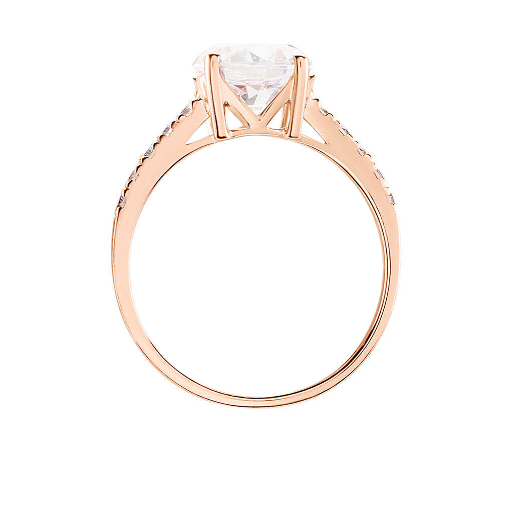 Bague Terese Or Rose Oxyde De Zirconium