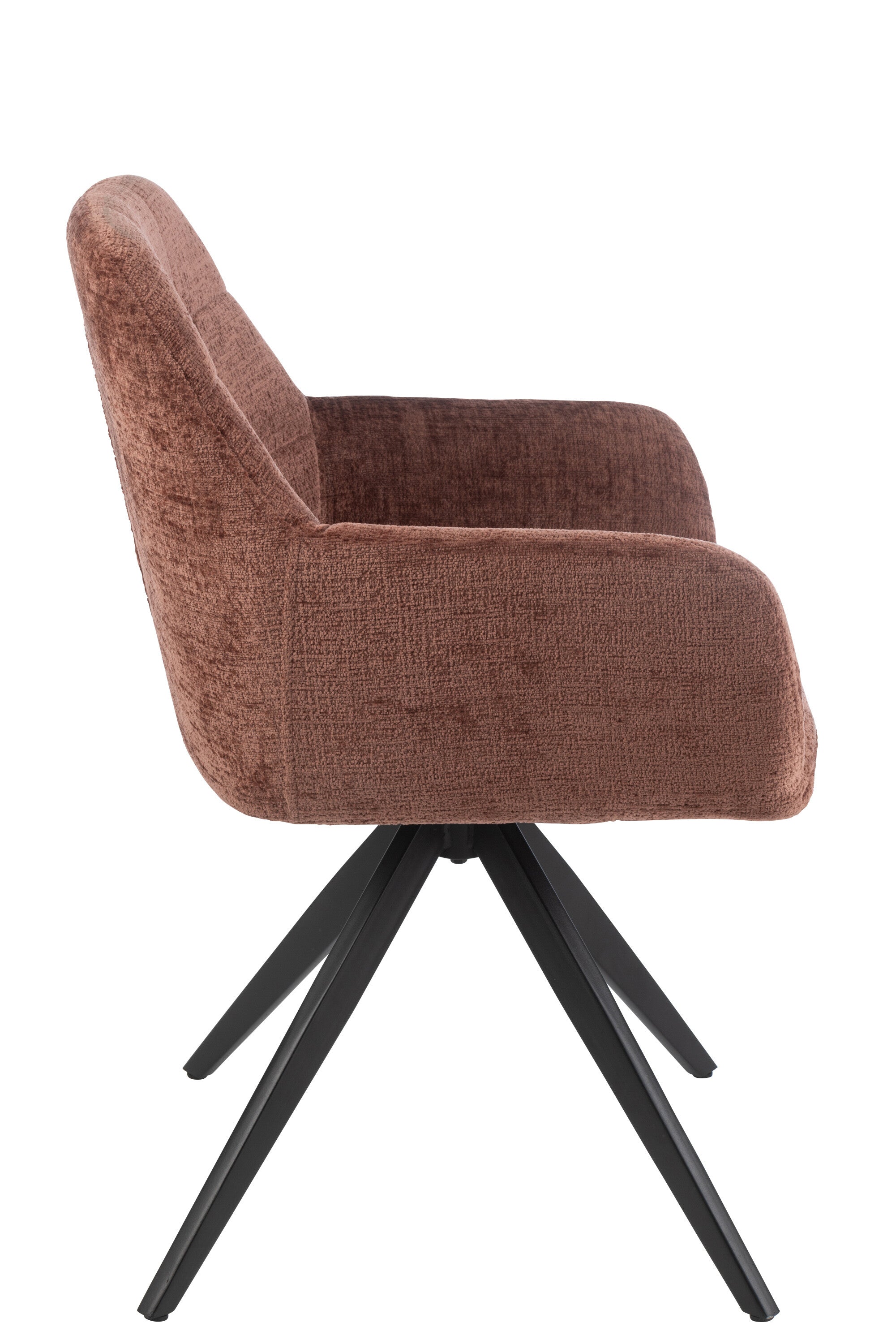 J-Line stoel Louna - ijzer|acryl - bruin