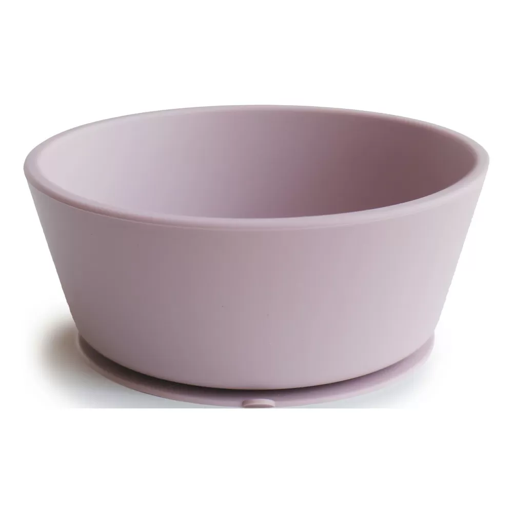 Mushie Silikone Skål Soft Lilac - 1 stk.