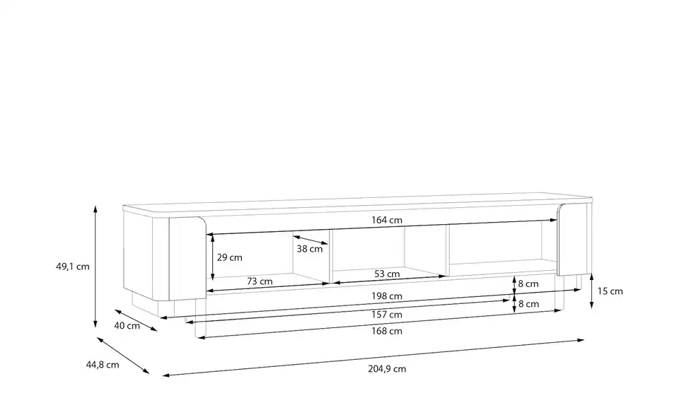 TV-Lowboard Vodol